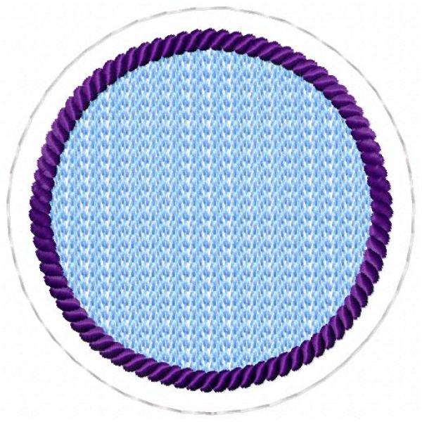 ITH-Stickdatei MugRug Untersetzer Einzeldatei für 10x10 cm